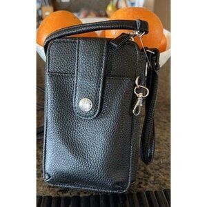 New RFID Blocking Crossbody Wallet Bag for Women, Compact Travel-Size